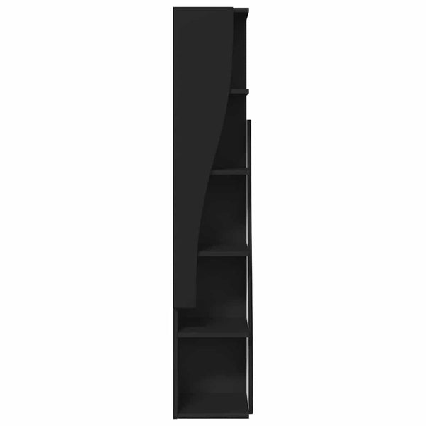 Schwarzer Eckschrank 27,5x27x140cm