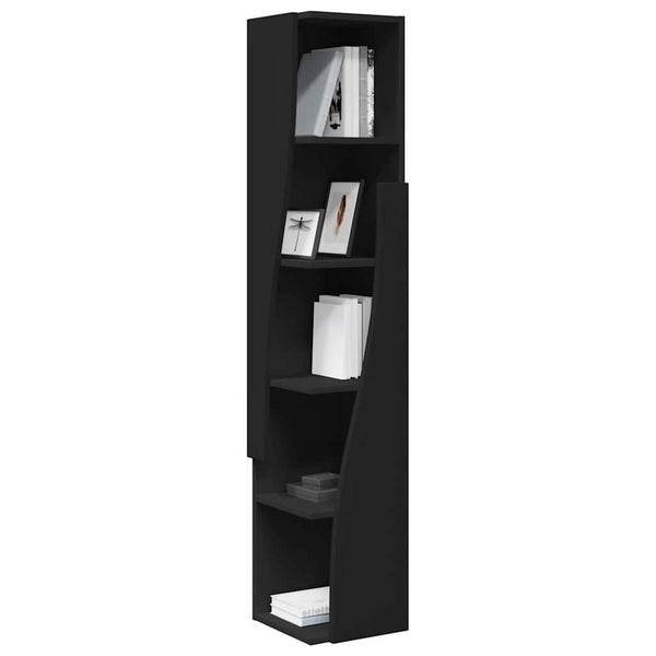 Schwarzer Eckschrank 27,5x27x140cm