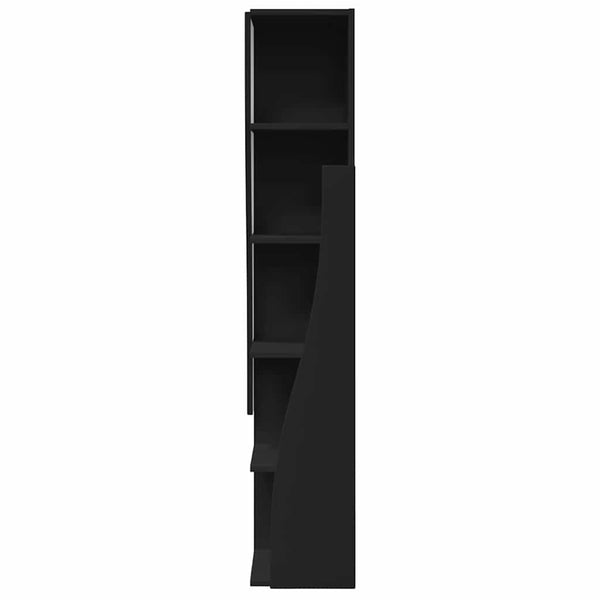 Schwarzer Eckschrank 27,5x27x140cm