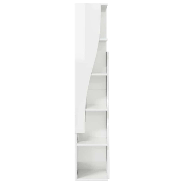Hochglanz Eckschrank Weiß, 140cm