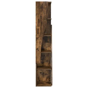 vidaXL Meuble d'angle Chêne fumé 27,5x27x140 cm Bois d'ingénierie