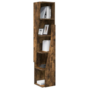 vidaXL Meuble d'angle Chêne fumé 27,5x27x140 cm Bois d'ingénierie