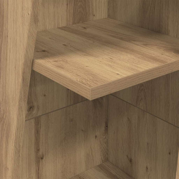 vidaXL Meuble d'angle Chêne Artisan 27,5x27x140cm Bois d'ingénierie