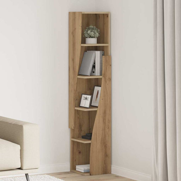 vidaXL Meuble d'angle Chêne Artisan 27,5x27x140cm Bois d'ingénierie