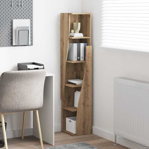 vidaXL Meuble d'angle Chêne Artisan 27,5x27x140cm Bois d'ingénierie