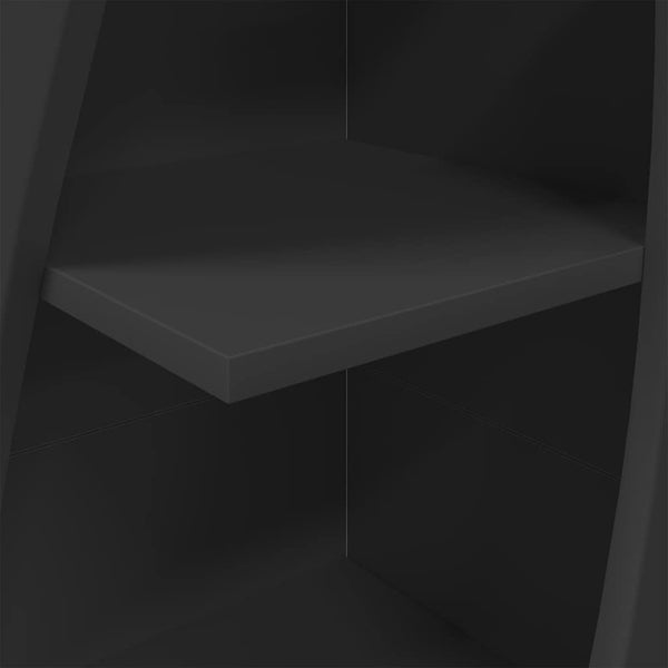 vidaXL Armoire d'angle Noir 32x32x140 cm Bois d'ingénierie