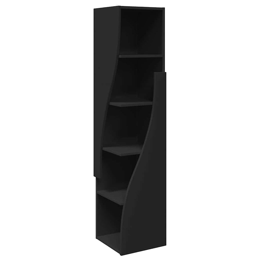Schwarzer Eckschrank 32x32x140cm