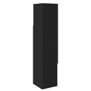 vidaXL Armoire d'angle Noir 32x32x140 cm Bois d'ingénierie
