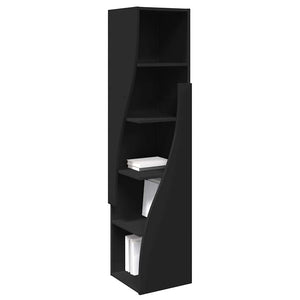 vidaXL Armoire d'angle Noir 32x32x140 cm Bois d'ingénierie