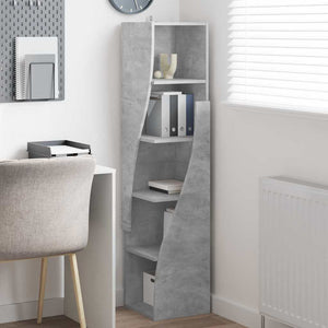 Eckschrank Beton Grau 32x32x140cm