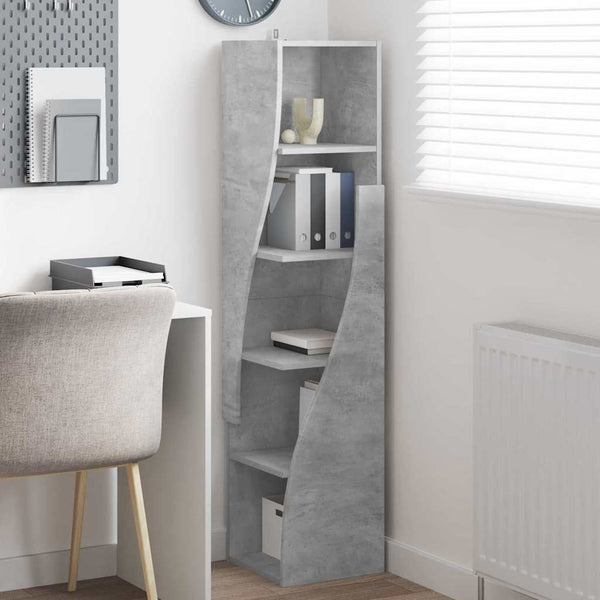 Eckschrank Beton Grau 32x32x140cm