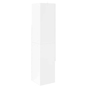 Eckschrank Hochglanz Weiß 32x32x140cm