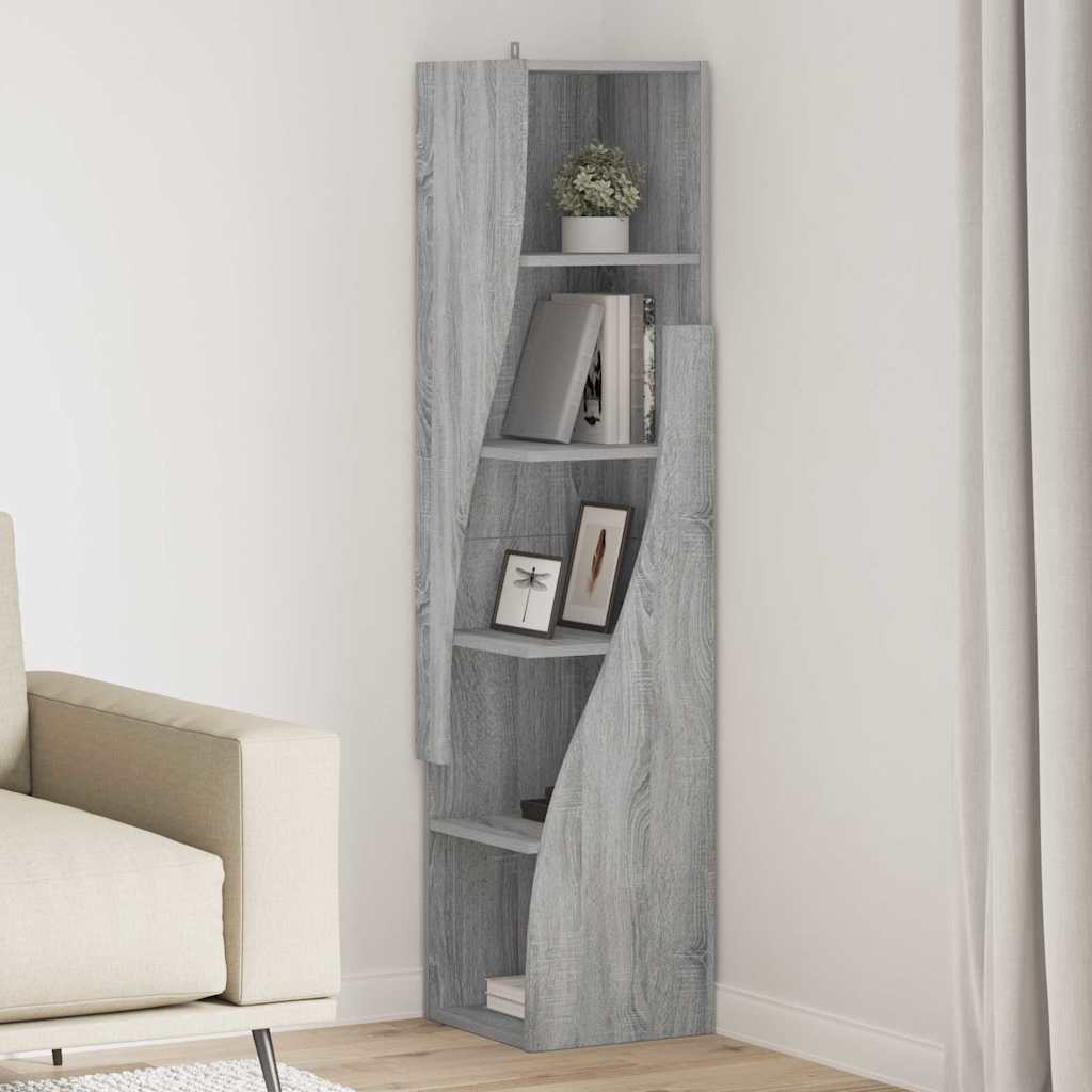 Eckschrank Grau Sonoma 32x32x140cm