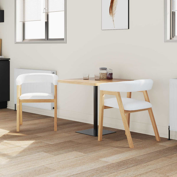 Esszimmerstühle 2er Set Natur Massivholz