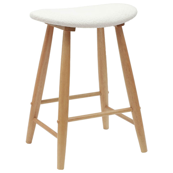 vidaXL Chaises de salle à manger 2 pcs Naturel 46 x 37 x 63 cm Bois d'hévéa massif