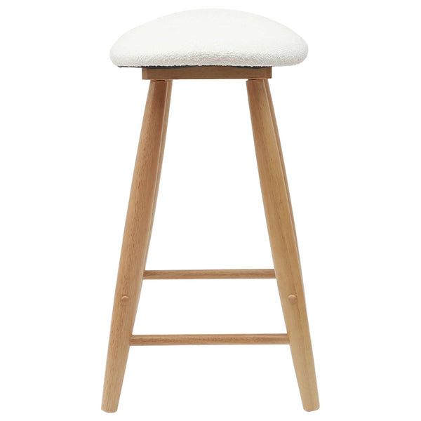 vidaXL Chaises de salle à manger 2 pcs Naturel 46 x 37 x 63 cm Bois d'hévéa massif