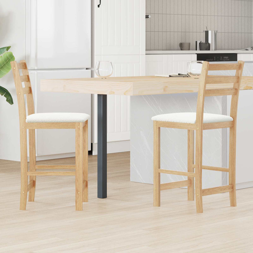Esszimmerstühle 2er Set Naturholz