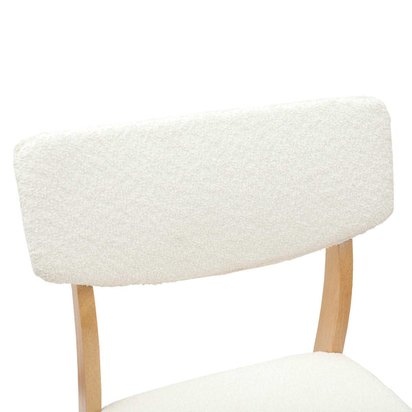vidaXL Chaises de salle à manger 2 pcs Naturel 48 x 49 x 95 cm Bois d'hévéa massif