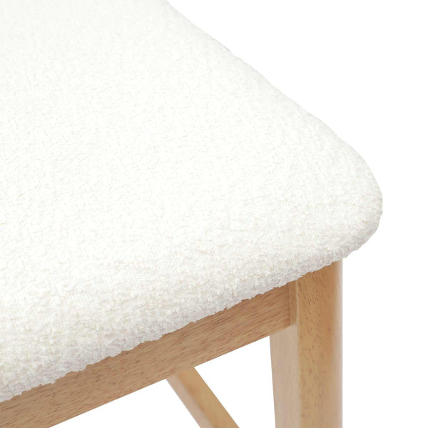 vidaXL Chaises de salle à manger 2 pcs Naturel 48 x 49 x 95 cm Bois d'hévéa massif