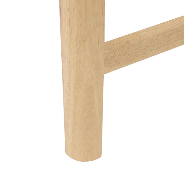 vidaXL Chaises de salle à manger 2 pcs Naturel 48 x 49 x 95 cm Bois d'hévéa massif