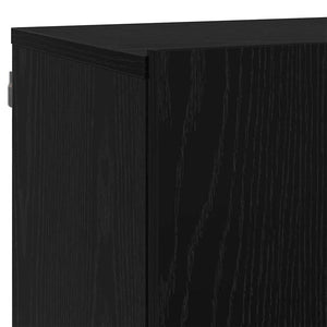 TV-Einheiten 6er Set Schwarz Eichenoptik