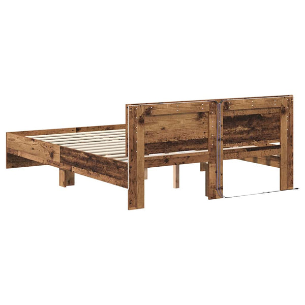 Bettrahmen Altholz 120x200 cm mit Kopfteil