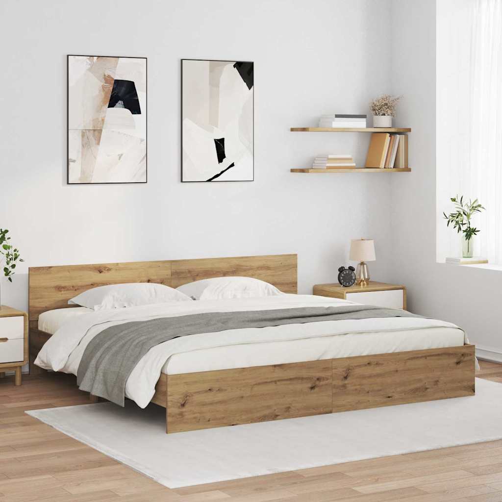 Bettrahmen Artisan-Eiche 180x200 cm