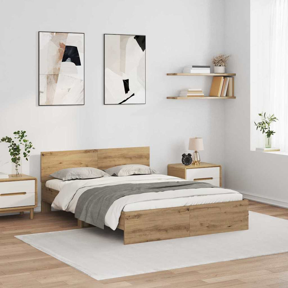 Bettrahmen Artisan-Eiche 140x200 cm