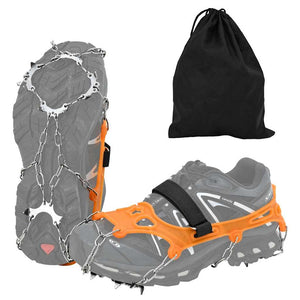 Eiskrallen Schuhe 10 Spikes Orange S