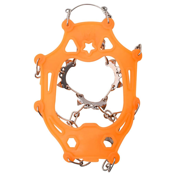 Eiskrallen Schuhe 10 Spikes Orange S