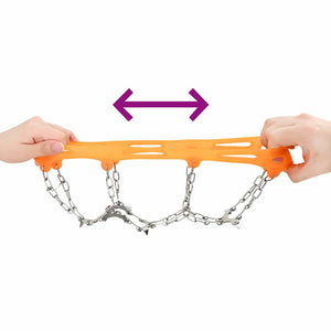 Eiskrallen Schuhe 10 Spikes Orange S