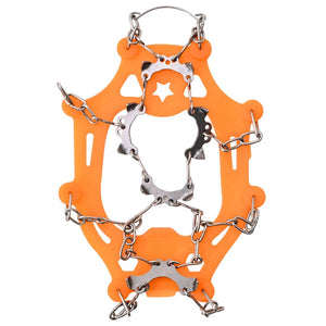 Eiskrallen Schuhe 10 Spikes Orange S