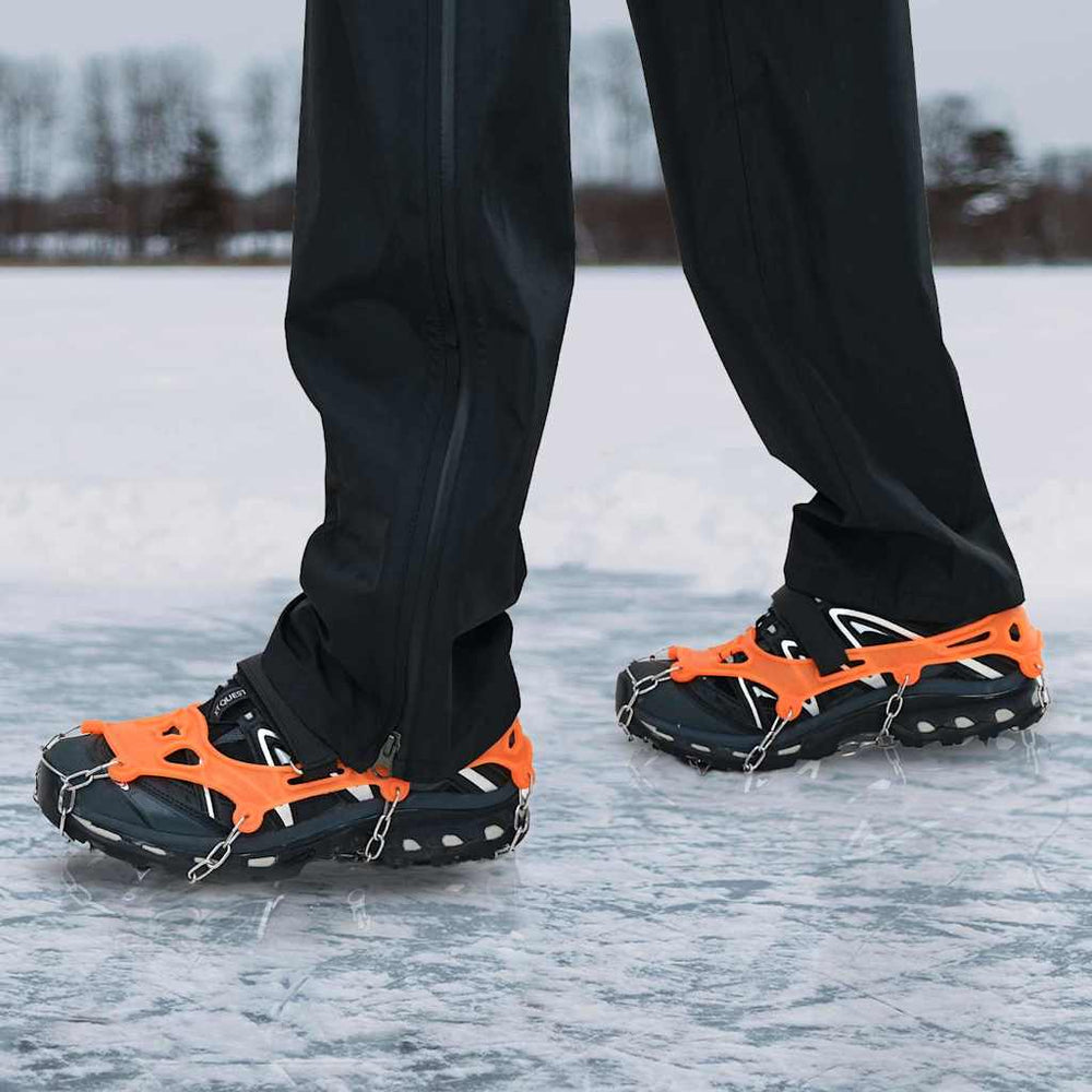vidaXL Ice Grips for Shoes Orange L