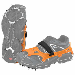 Eiskrallen für Schuhe Orange Größe L