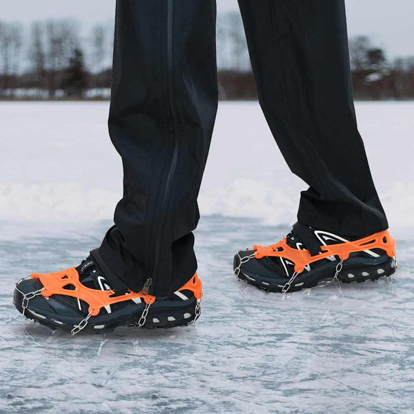 Eiskrallen Schuhe Orange XL