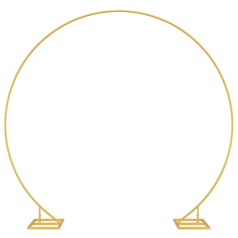 vidaXL Arche de mariage dorée 220 x 45 x 200 cm Acier
