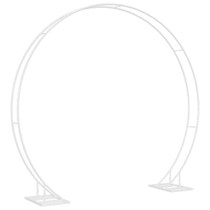 Weißer Hochzeitsbogen aus Stahl - 220cm