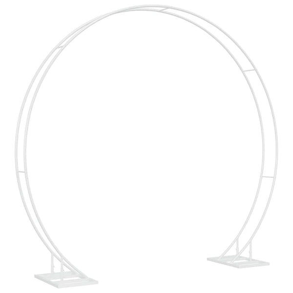 Weißer Hochzeitsbogen aus Stahl - 220cm