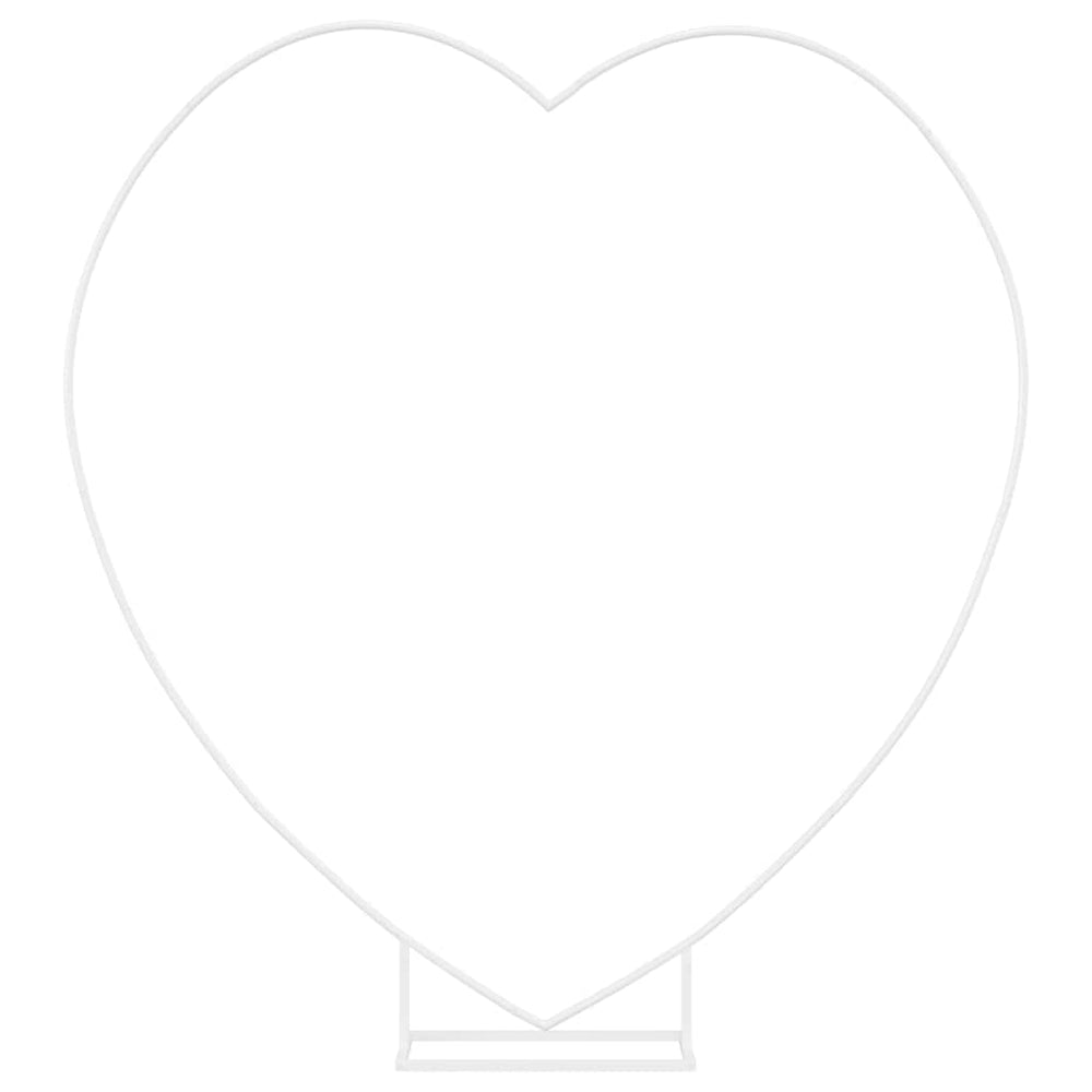 vidaXL Arche de mariage blanc 195 x 35 x 211 cm acier