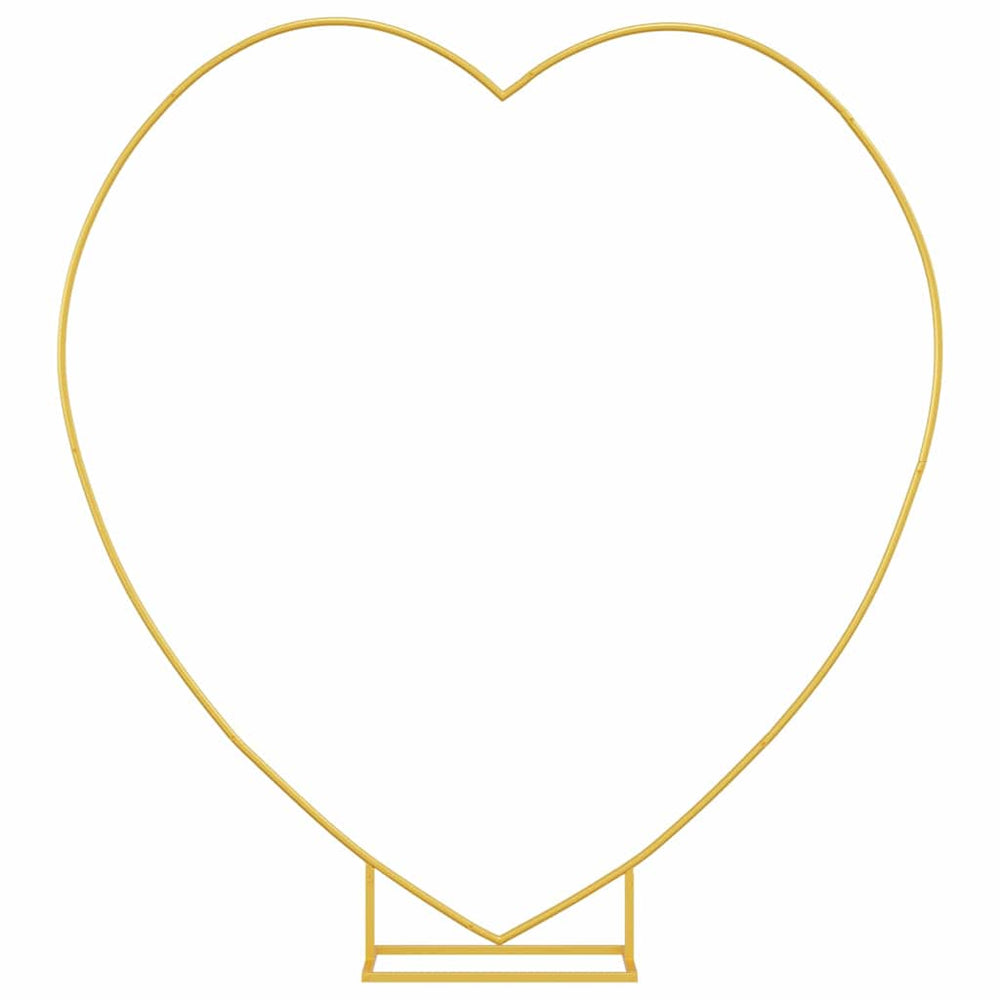 vidaXL Arche de mariage doré 195 x 35 x 211 cm acier