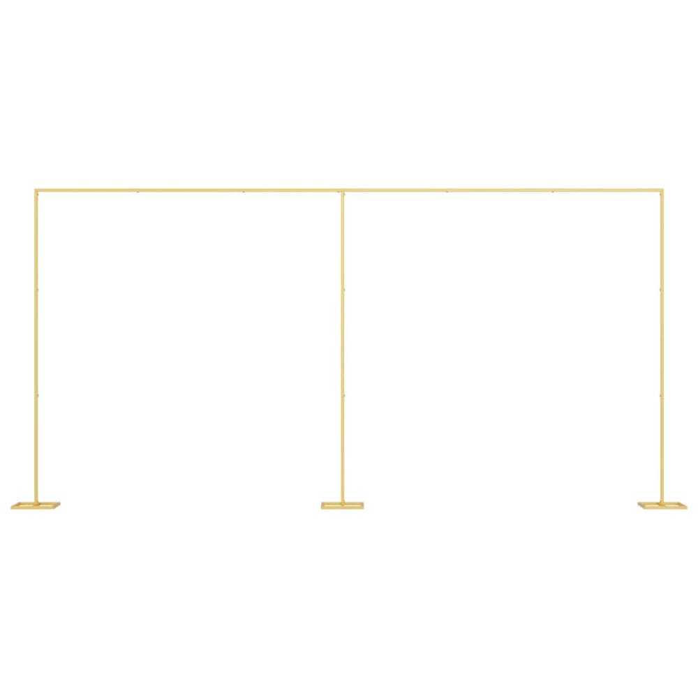 vidaXL Arche de mariage dorée 657 x 35 x 300 cm acier