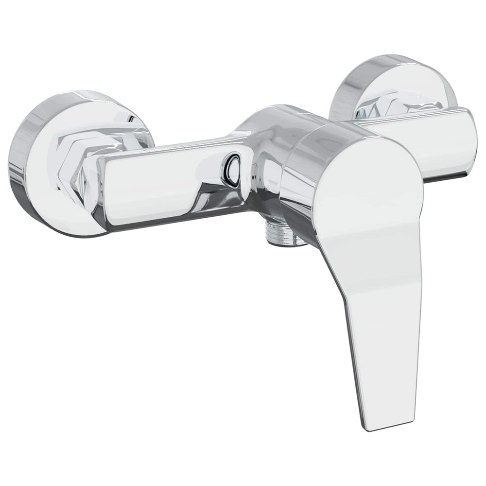 vidaXL Shower Mixer Chrome G 1/2 Inch Brass