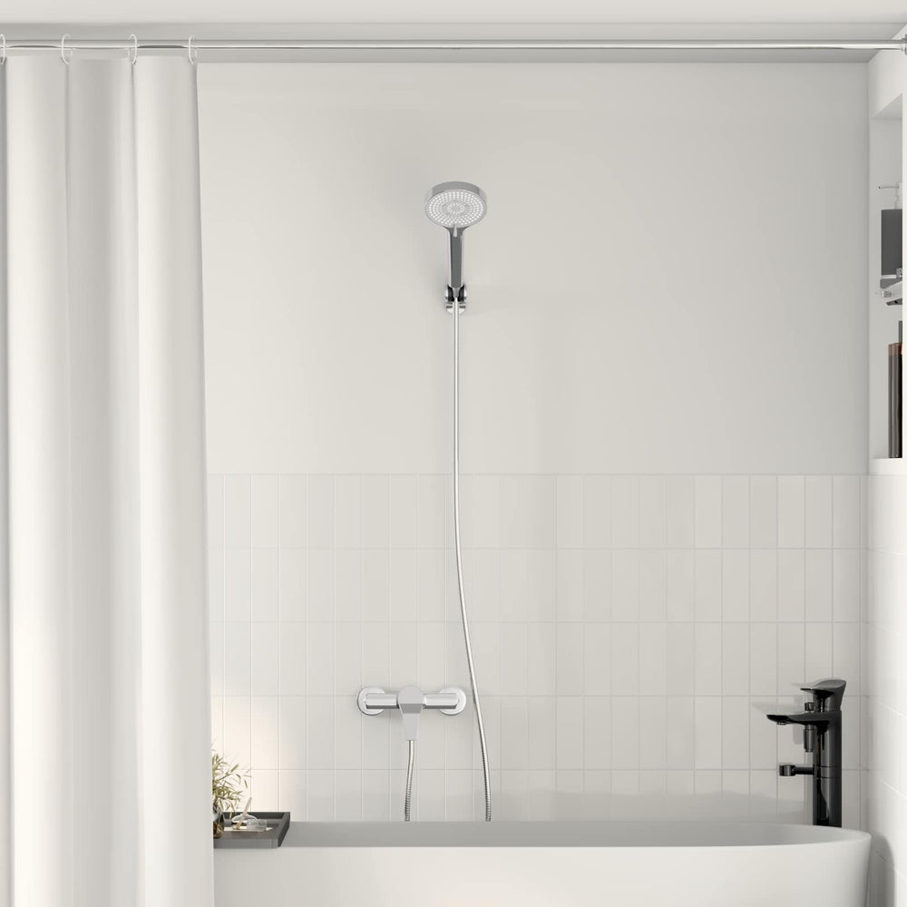 vidaXL Shower Head Set Chrome G 1/2-inch Brass