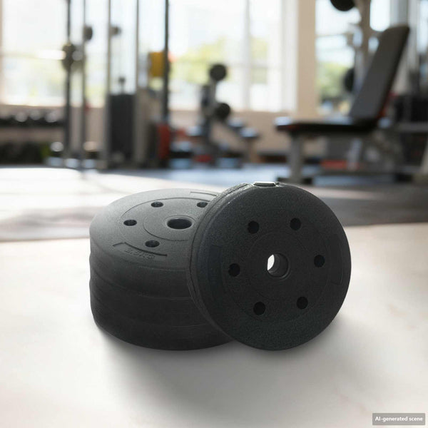30kg Hantelset 4-in-1, Schwarz/Blau