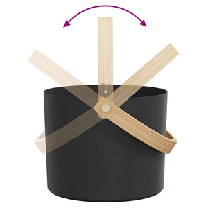Schwarzes Sauna Zubehör Set, 4-teilig