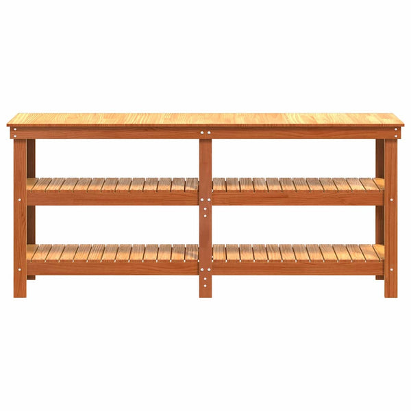Werkbank Wachsbraun Kiefer Massivholz 181,5cm