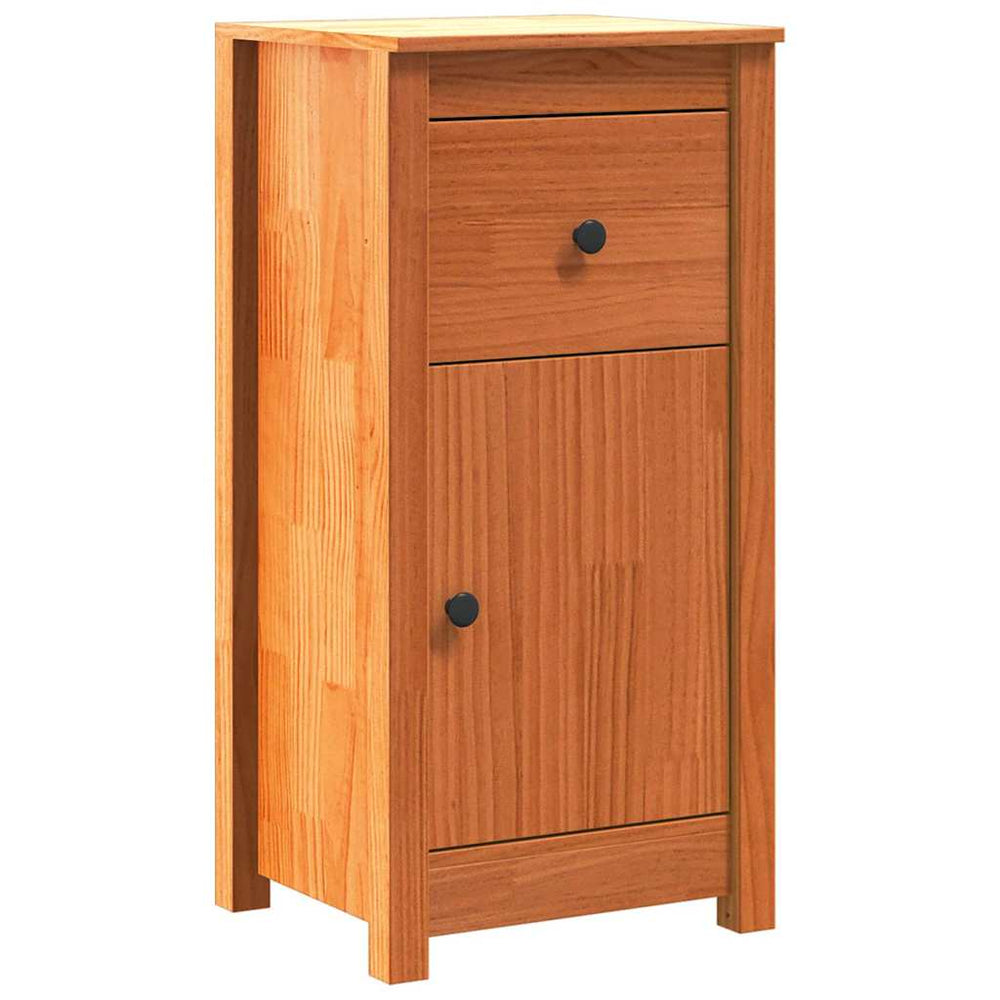 Sideboard Kiefer Massiv Wachsbraun 80cm