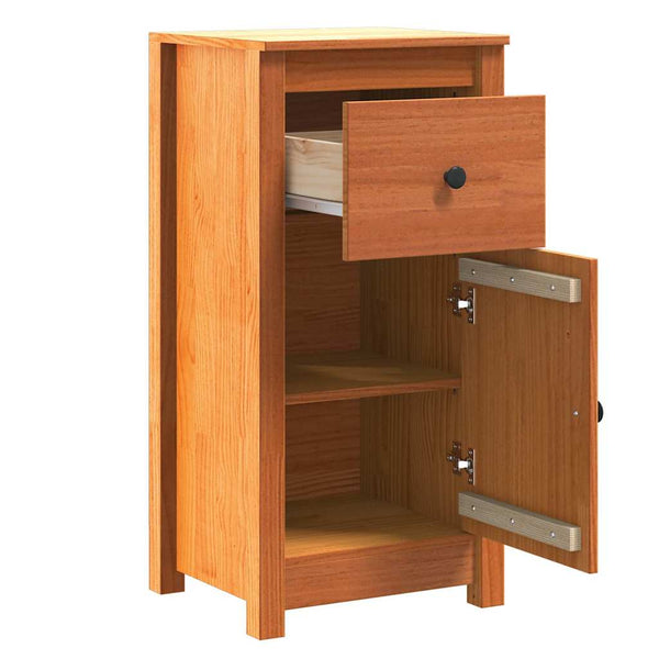 Sideboard 2er Set, Wachsbraun, 39x34,5x80 cm