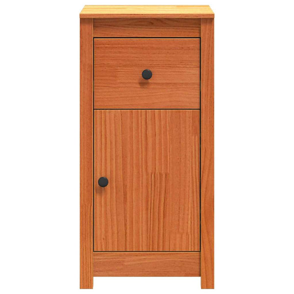 Sideboard 2er Set, Wachsbraun, 39x34,5x80 cm