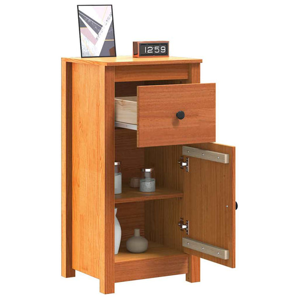 Sideboard 2er Set, Wachsbraun, 39x34,5x80 cm